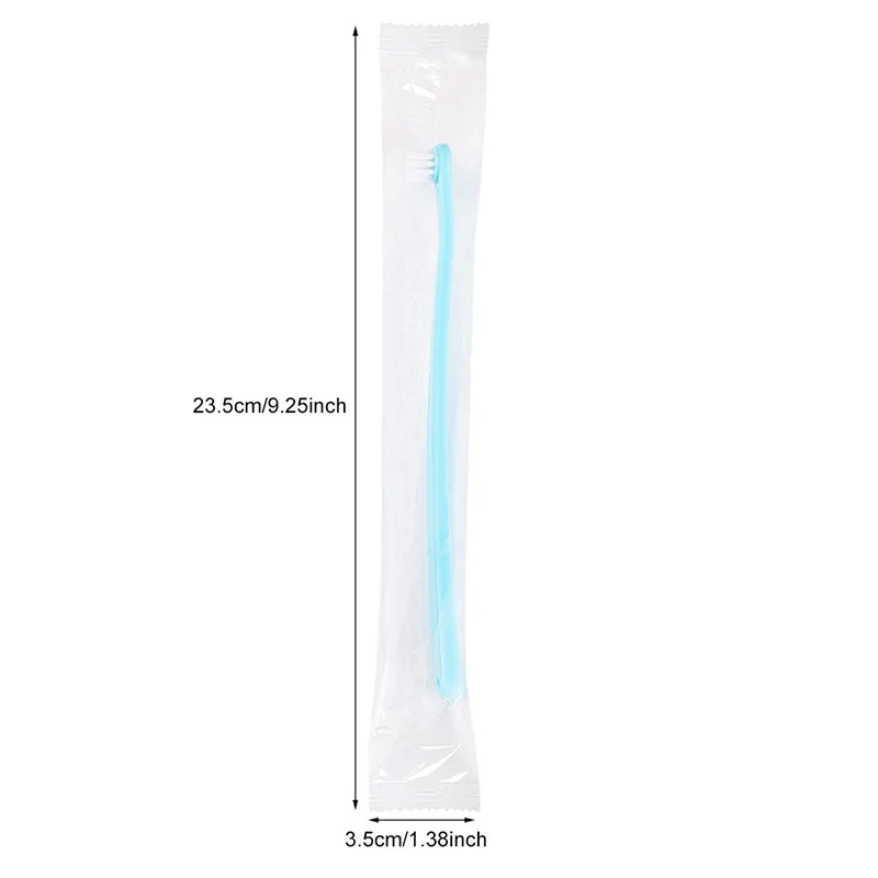 Pet Toothbrush Set for Dogs & Cats - Small Head Soft Bristle Brush for Easy Teeth Cleaning & Fresh Breath
