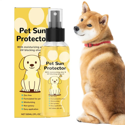 Pet Sunscreen for Dogs Moisturizing Sunblock Spray UV Protection for Hot Day Outdoor Activities like Hiking Trip Swimming Pool