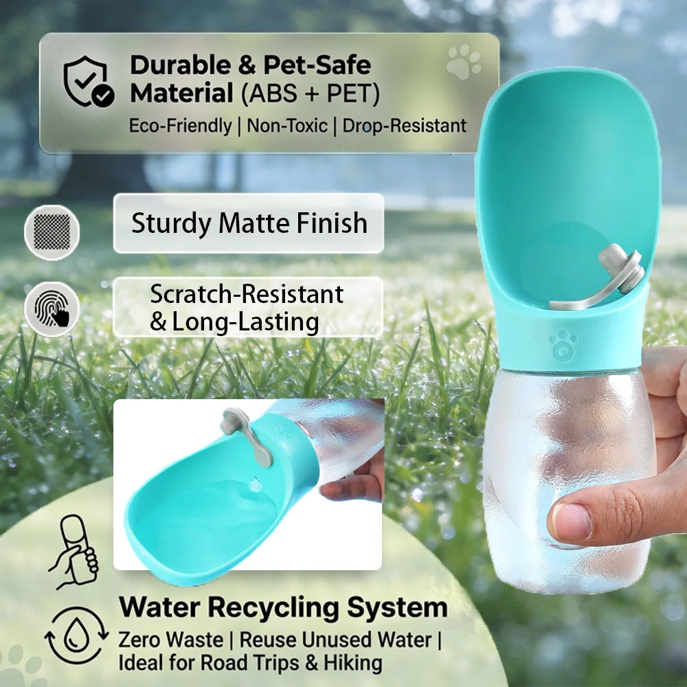 Portable Dog Water Bottle – Leakproof Travel Pet Drinking Cup for Dogs & Cats