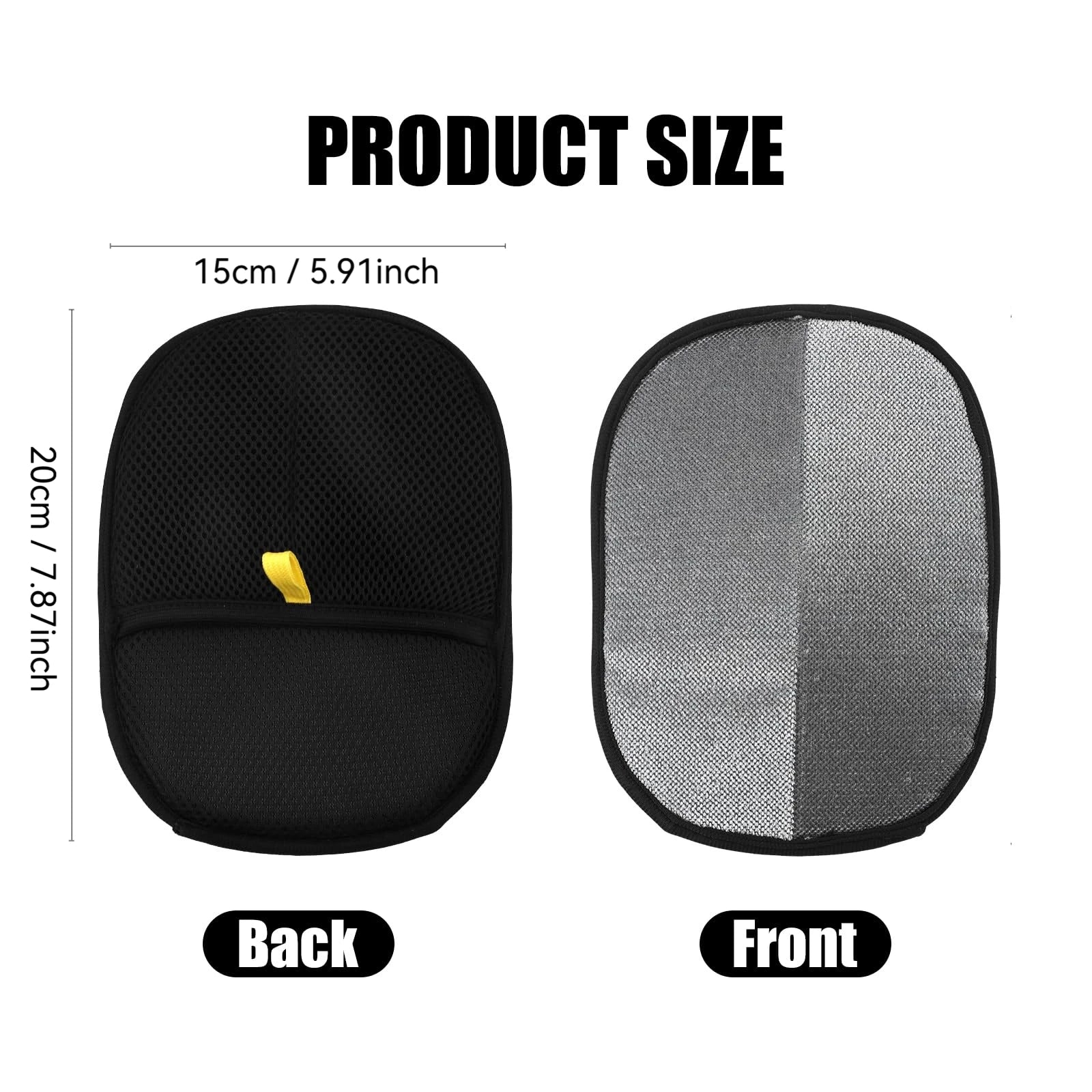 Double-Sided Pet Deshedding Glove Brush - Dog & Cat Hair Remover Mitt for Fur Grooming & Carpet Cleaning