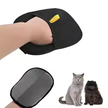 Double-Sided Pet Deshedding Glove Brush - Dog & Cat Hair Remover Mitt for Fur Grooming & Carpet Cleaning