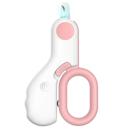 LED Pet Nail Clipper with Safety Lock & Light - Professional Claw Trimmer for Dogs, Cats & Small Animals