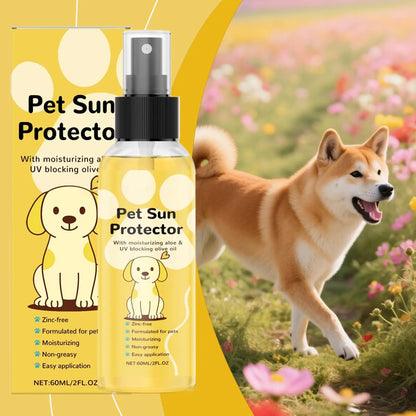 Pet Sunscreen for Dogs Moisturizing Sunblock Spray UV Protection for Hot Day Outdoor Activities like Hiking Trip Swimming Pool